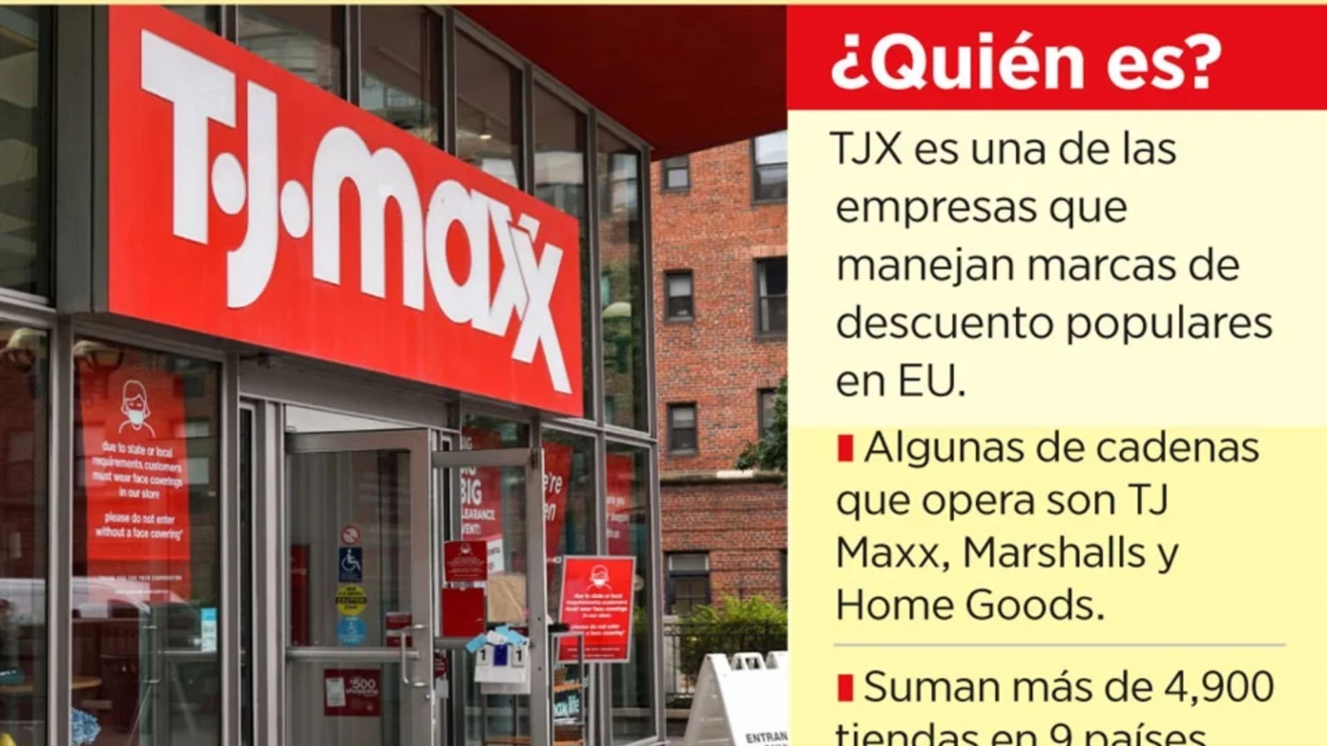 Vienen tiendas TJ Maxx a México