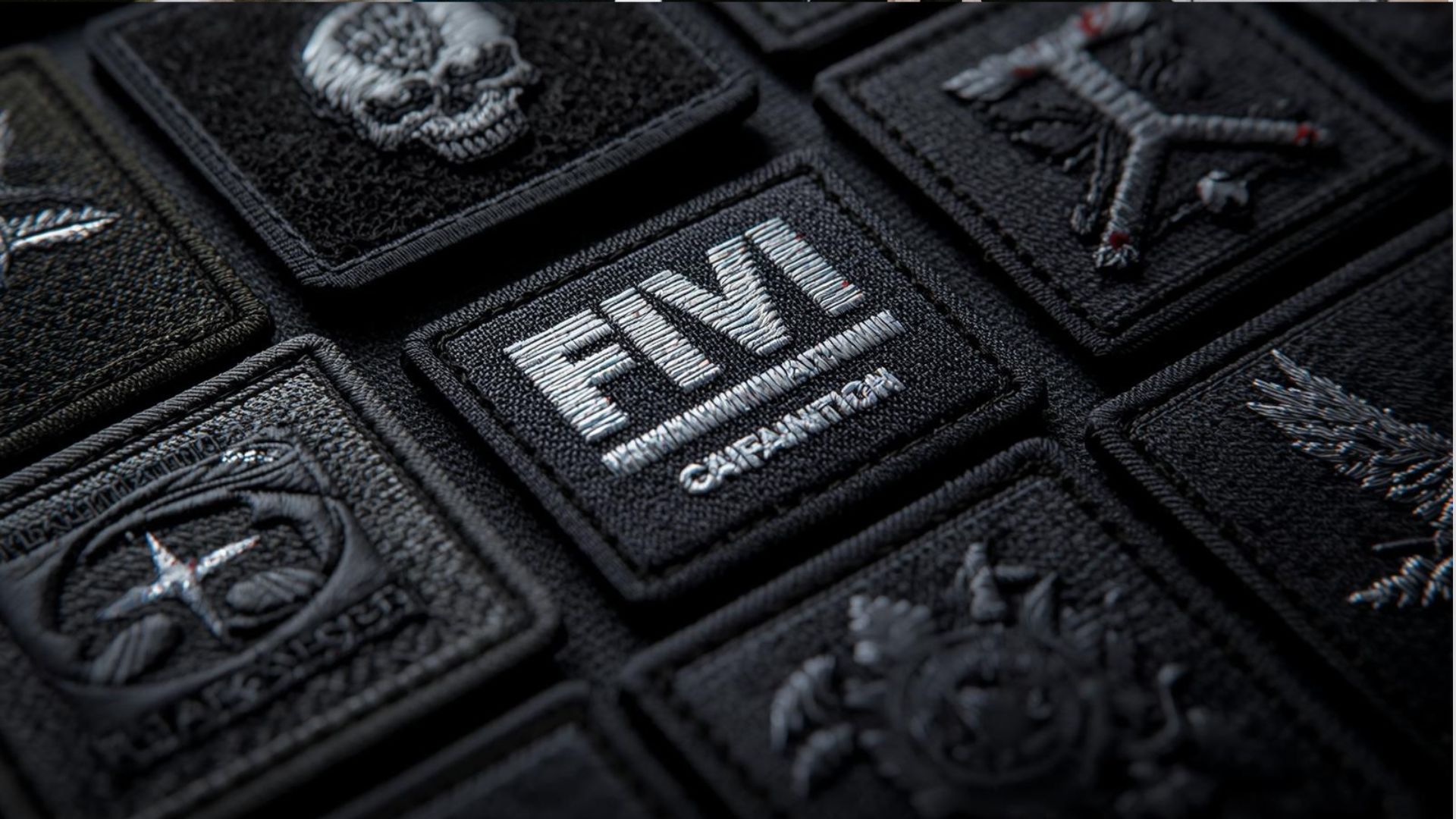 Parches tácticos con acabados reflectantes y de alta visibilidad