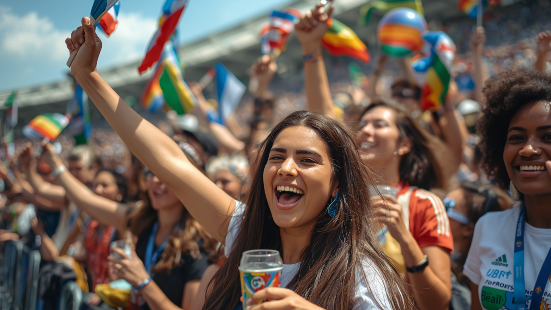 Abanicos promocionales para el mundial de Futbol