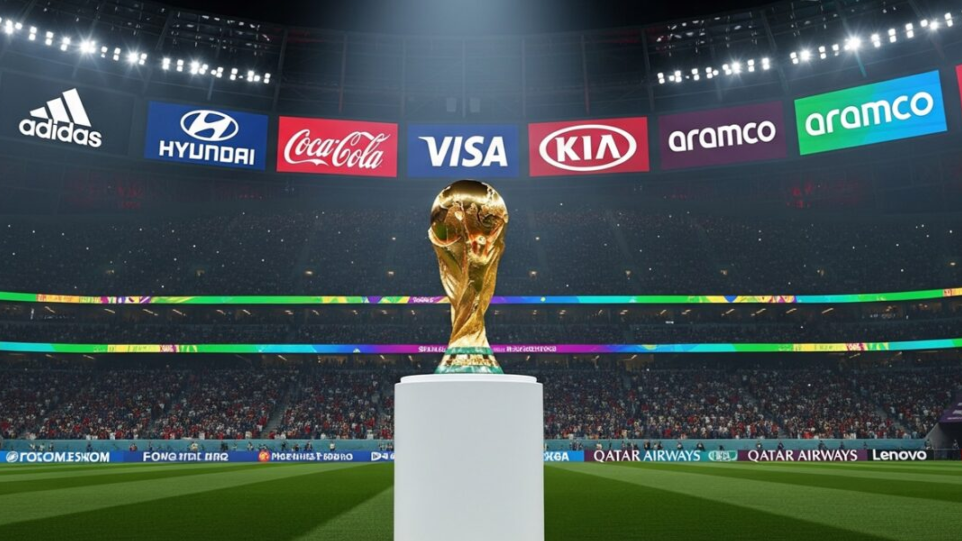 Que empresa tiene más patrocinios en el mundial de futbol