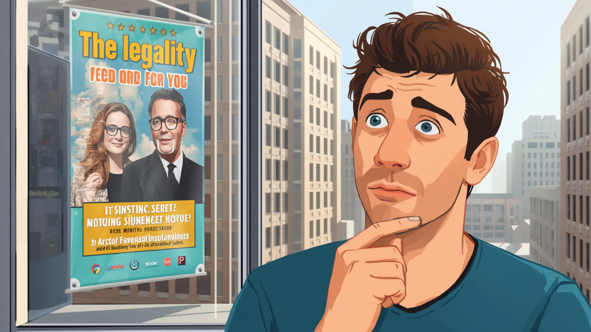 Es legal poner una lona publicitaria en tu ventana?