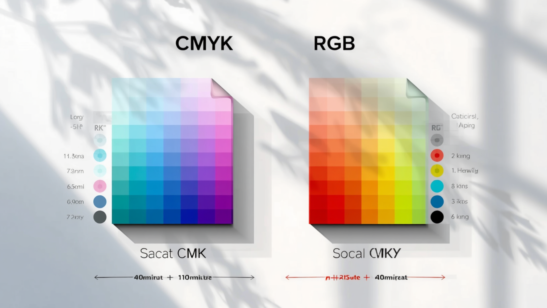Diferencias entre ficheros compilados en CMYK y RGB