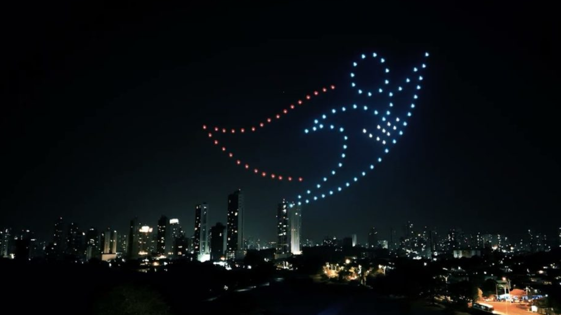 Los shows de drones como estrategia publicitaria