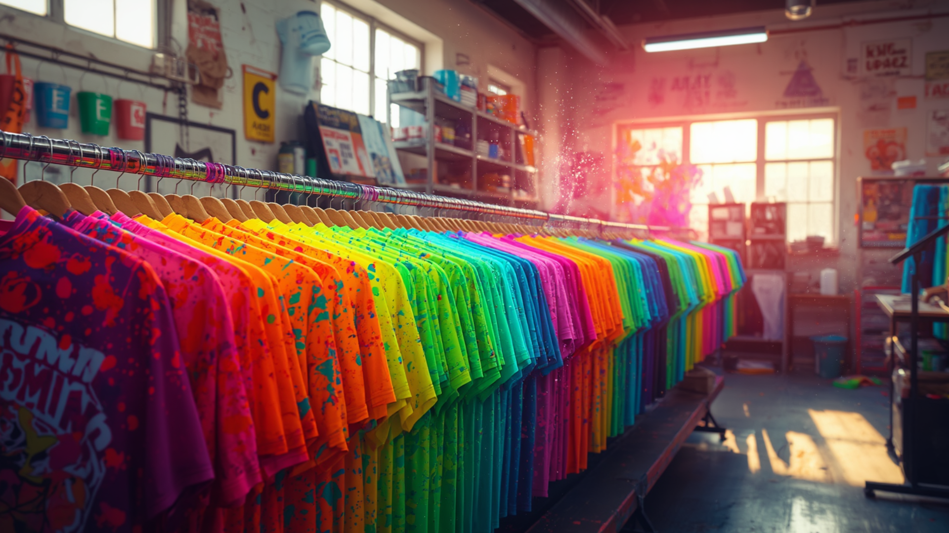 Impresión de Playeras Flourescentes publicitarias