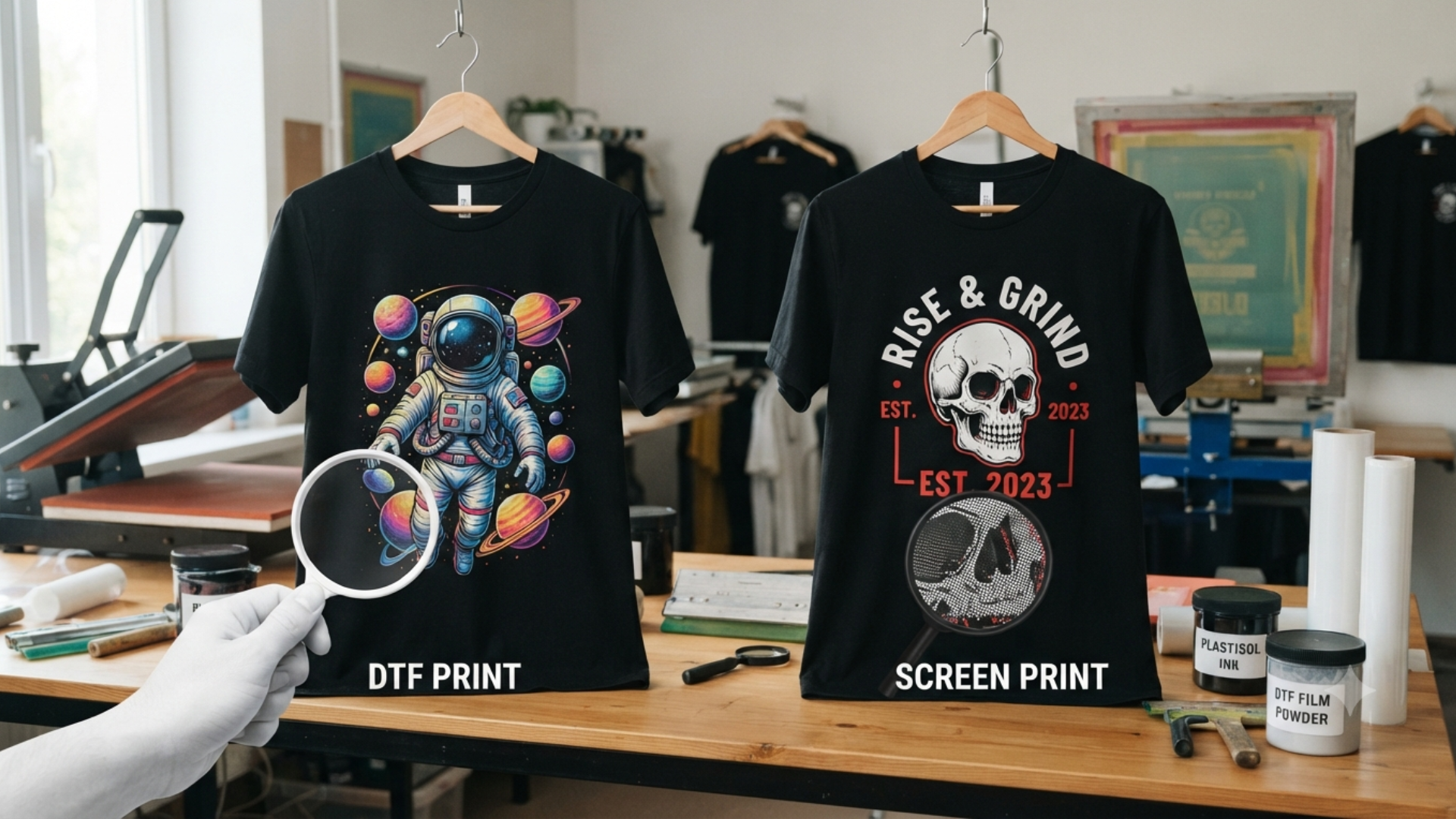 ¿Qué diferencia hay entre DTF y serigrafía tradicional?