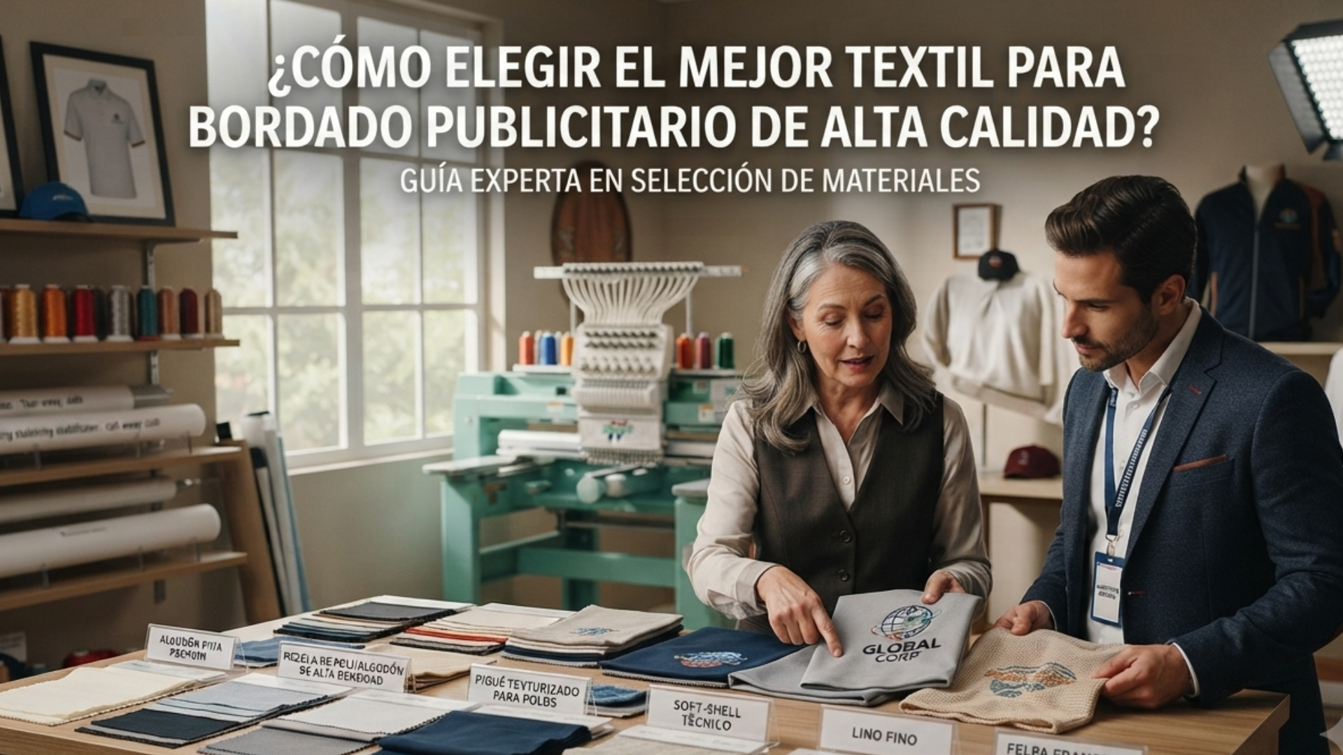 ¿Cómo elegir el mejor textil para bordado publicitario de alta calidad?