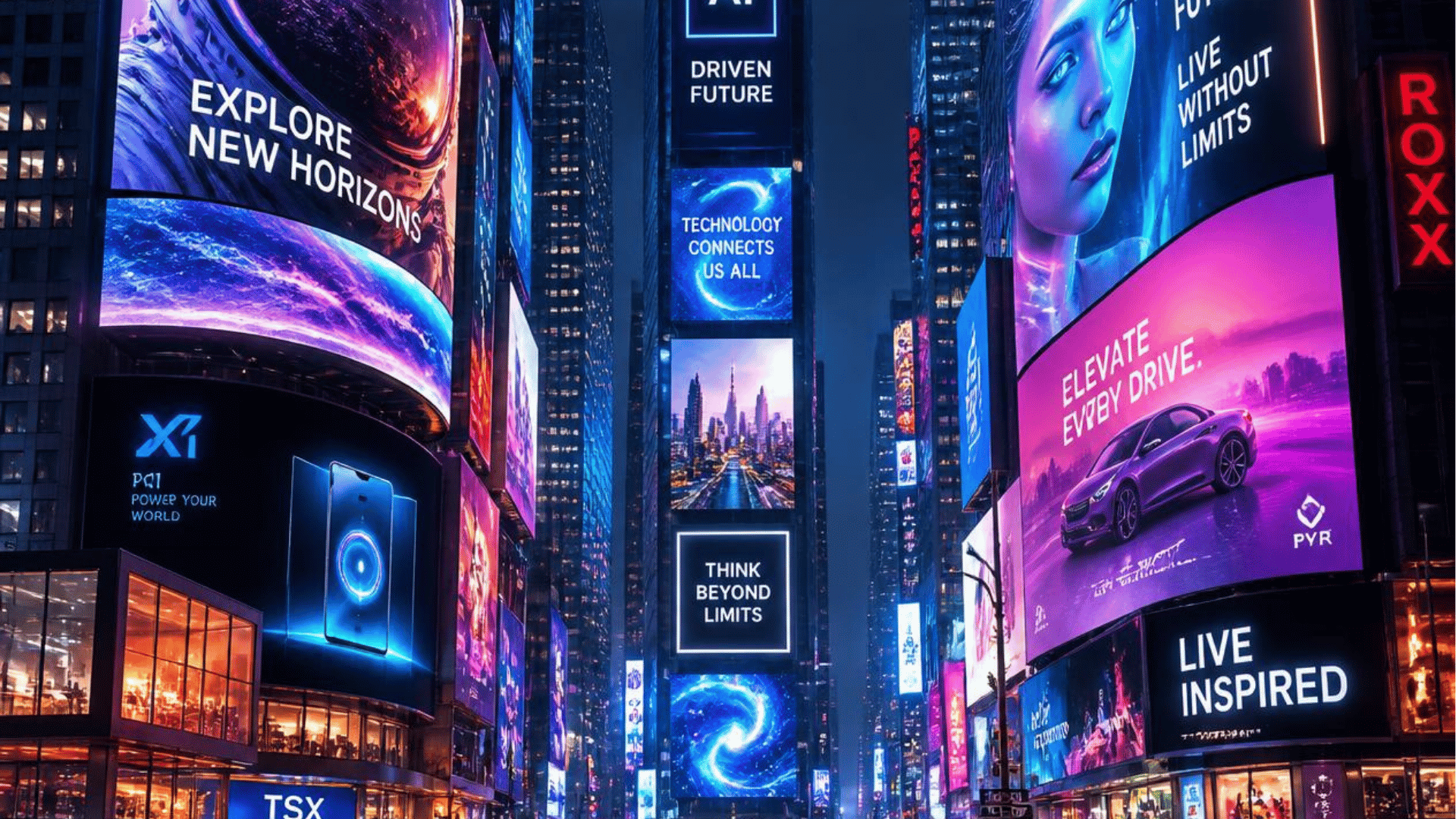 Los letreros digitales cambian la publicidad en espacios urbanos