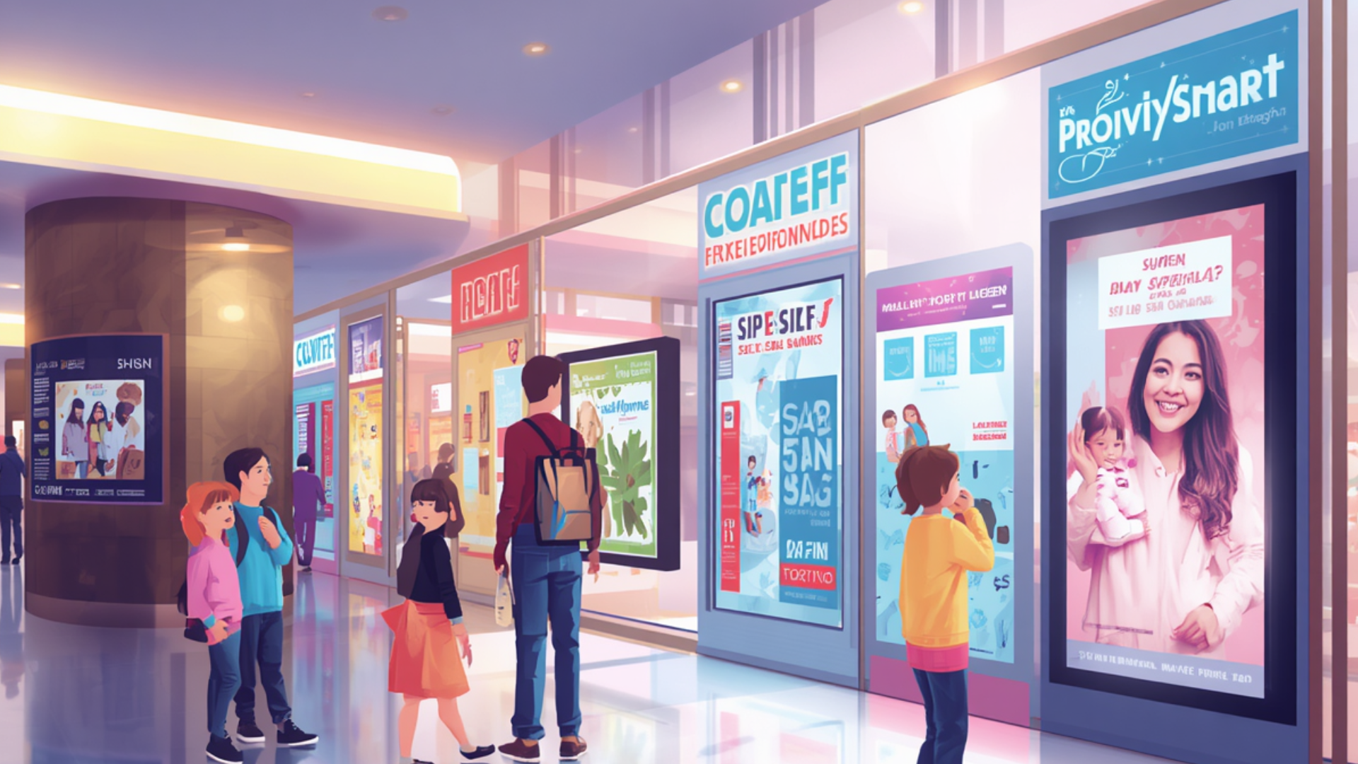¿Cómo implementar señalética inteligente en plazas comerciales?