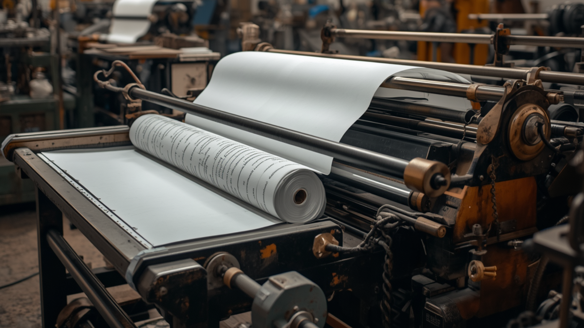 Maquina de papel + calandra para sublimación